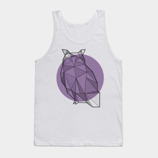 Owl - Geometric Animals Tank Top